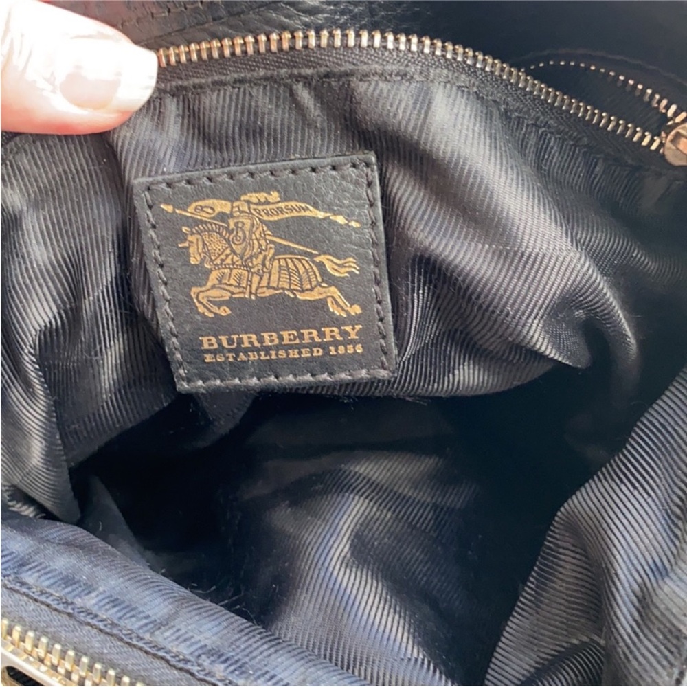 Burberry Black Leather Crossbody Bag bucket bag , saddlebag - Picture 6 of 9